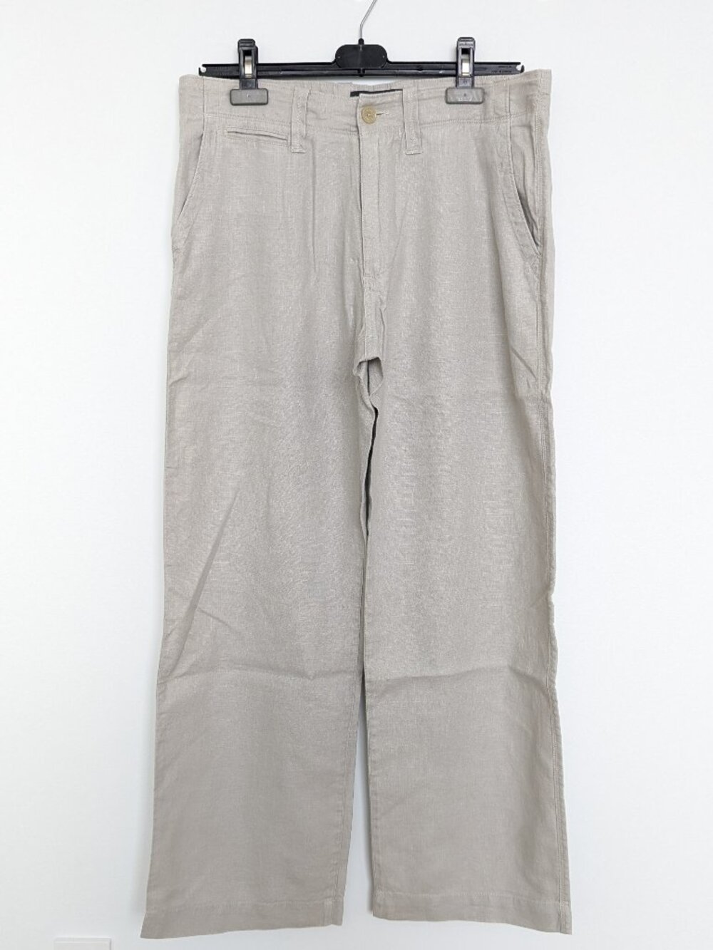 Banana Republic Linen Drawstring Straight Leg Pants – Beige, Women's 30